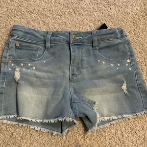 3/$18 🛍 Wallflower Girl Jean Shorts with Gems